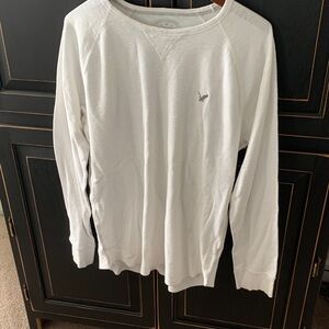 American Eagle Outfitters White Crewneck Sweater